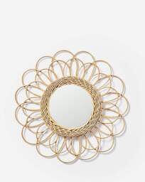 Natural Wicker Wall Mirror Natural - JD Williams - thumbnail 2