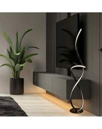Ribbon LED Floor Lamp Black - Searchlight - thumbnail 4