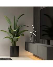 Ribbon LED Floor Lamp Black - Searchlight - thumbnail 3
