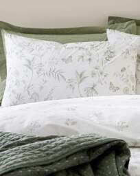 Bianca Thea Floral Duvet Cover GRN Green - Bianca - Size: DOUBLE - thumbnail 2
