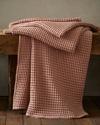 Pineapple Elephant Jaipur Waffle Throw Pink - Pineapple Elephant - Size: 150X200 - thumbnail 1