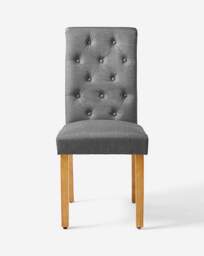 Dakota Dining Table with 4 Ava Chairs Grey/Grey - thumbnail 4