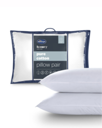 Silentnight Pure Cotton Pillow Pair White - Silentnight - Size: PAIR