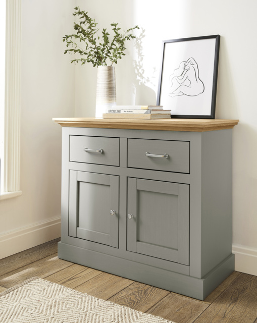 Julipa Ashford 2 Door 2 Drawer Sideboard Grey/Oak Effect - Julipa - image 1