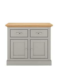 Julipa Ashford 2 Door 2 Drawer Sideboard Grey/Oak Effect - Julipa - thumbnail 3