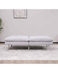 Darby Click Clack Sofa Bed Light Grey - JD Williams - thumbnail 3