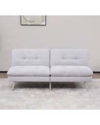 Darby Click Clack Sofa Bed Light Grey - JD Williams - thumbnail 1