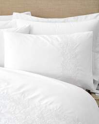 Bianca Embroidery Floral Duvet Cover Set White - Bianca - Size: SINGLE - thumbnail 5