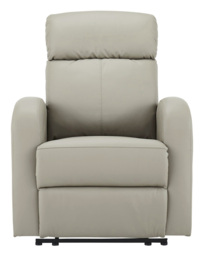 Ramsey Faux Leather Recliner Chair Grey - JD Williams - thumbnail 1