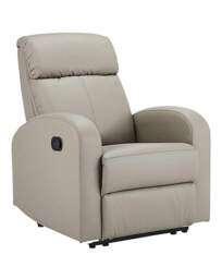 Ramsey Faux Leather Recliner Chair Grey - JD Williams - thumbnail 4