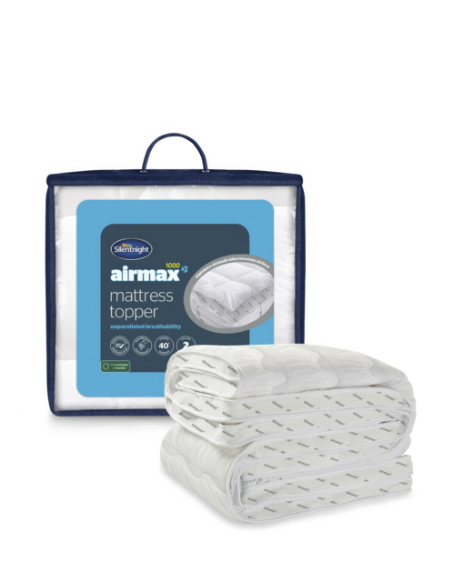Silentnight Airmax Mattress Topper 10cm White - Silentnight - Size: SINGLE - image 1