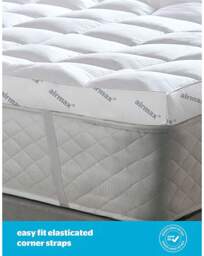 Silentnight Airmax Mattress Topper 10cm White - Silentnight - Size: SINGLE - thumbnail 5
