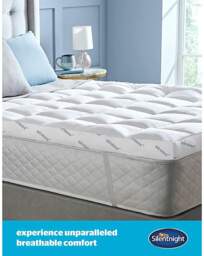 Silentnight Airmax Mattress Topper 10cm White - Silentnight - Size: SINGLE - thumbnail 4
