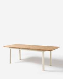Ashford Ext Table with 6 Mae Chairs Cream/Natural - Julipa - thumbnail 4