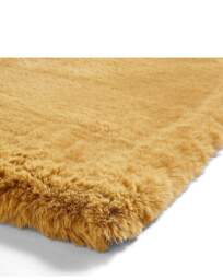 Think Rugs Teddy Plain Shaggy Rug Mustard - Think Rugs - Size: 80X150 - thumbnail 2