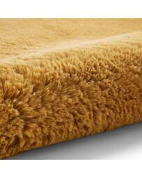 Think Rugs Teddy Plain Shaggy Rug Mustard - Think Rugs - Size: 80X150 - thumbnail 3