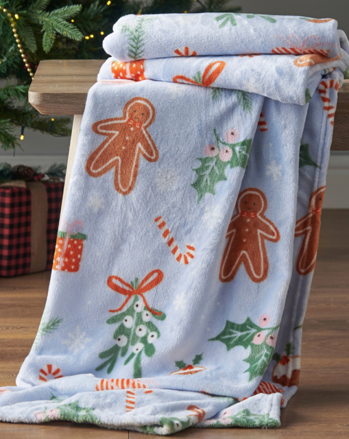CL Christmas Gingerbread Throw Multi - Catherine Lansfield - Size: 130X170 - image 1