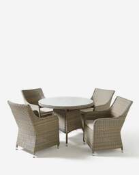 Ravello 4 Seater Dining Set Natural - JD Williams - thumbnail 2