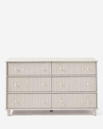 Julipa Latimer Lrg Chest Drawers White Wash - Julipa - thumbnail 2