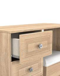 Richmond Dressing Table & Stool Set OAK Effect - Welcome - thumbnail 2