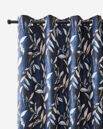 Sundour Madrid Eyelet Curtains Navy - Sundour - Size: 229 x 229cm - thumbnail 3