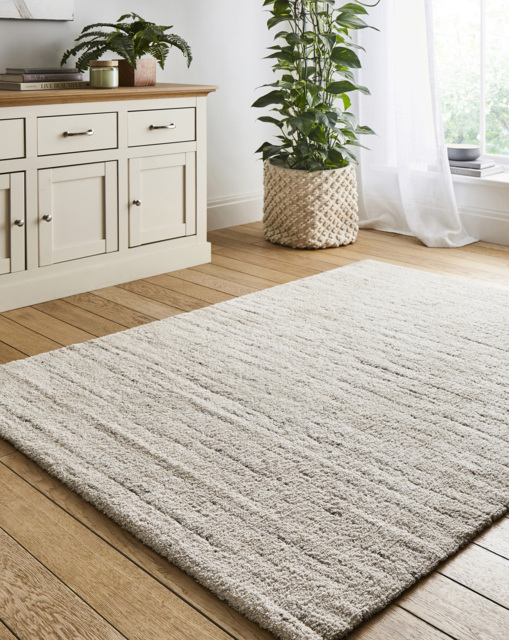 Pure Soft Microfibre Textured Rug Natural - Homemaker - Size: 120X170 - image 1