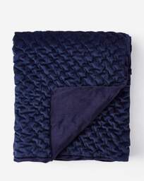 Pinsonic Velvet Throw Navy - JD Williams - Size: 130X160 - thumbnail 2