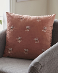 Embellished Flower Cushion Rose - JD Williams - Size: ONE SIZE