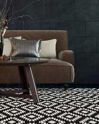 Geo Indoor/Outdoor Rug Black - Homemaker - Size: 120X170 - thumbnail 3