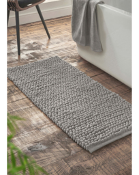 Bianca Aspen Bobble Bathroom Runners Grey - Bianca - thumbnail 1