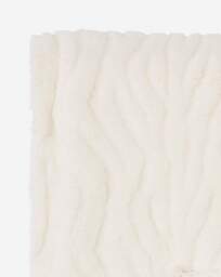 Textured Wavy Fleece Throw - Ivory Ivory - JD Williams - Size: 120X150 - thumbnail 3