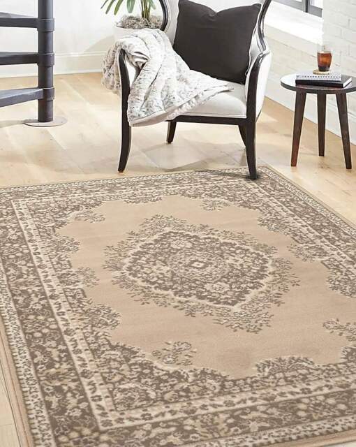 Traditional Medallion Woven Rug Natural - Homemaker - Size: 120X170 - image 1