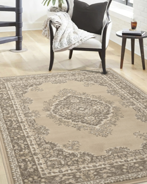 Traditional Medallion Woven Rug Natural - Homemaker - Size: 120X170 - image 1