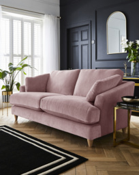 Joanna Hope Tilly Chenille 3 Seater Sofa Blush - Joanna Hope