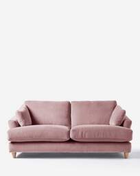 Joanna Hope Tilly Chenille 3 Seater Sofa Blush - Joanna Hope - thumbnail 4