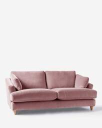 Joanna Hope Tilly Chenille 3 Seater Sofa Blush - Joanna Hope - thumbnail 3
