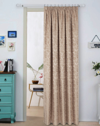 Buckingham Jacquard Door Curtain Natural - Sundour - Size: 117X214 - thumbnail 1
