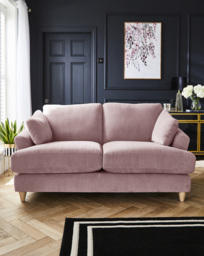Joanna Hope Tilly Chenille 2 Seater Sofa Blush - Joanna Hope