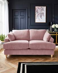 Joanna Hope Tilly Chenille 2 Seater Sofa Blush - Joanna Hope