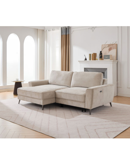 Miller Recliner Corner Sofa bed Natural - Sofa Source - image 1