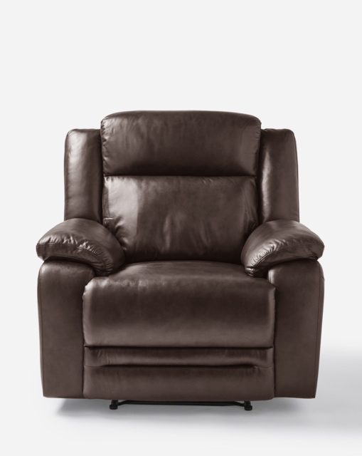 Croft Leather Recliner Chair Chestnut - JD Williams - image 1