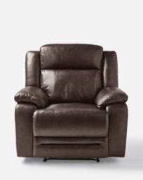 Croft Leather Recliner Chair Chestnut - JD Williams - thumbnail 1