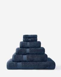 Egyptian Cotton 600GSM Towel - Midnight Midnight - JD Williams - Size: Pair Face Cloths - thumbnail 3