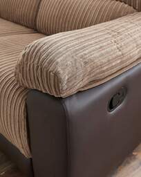Harlow 3 Seater Recliner Sofa Natural - JD Williams - thumbnail 3