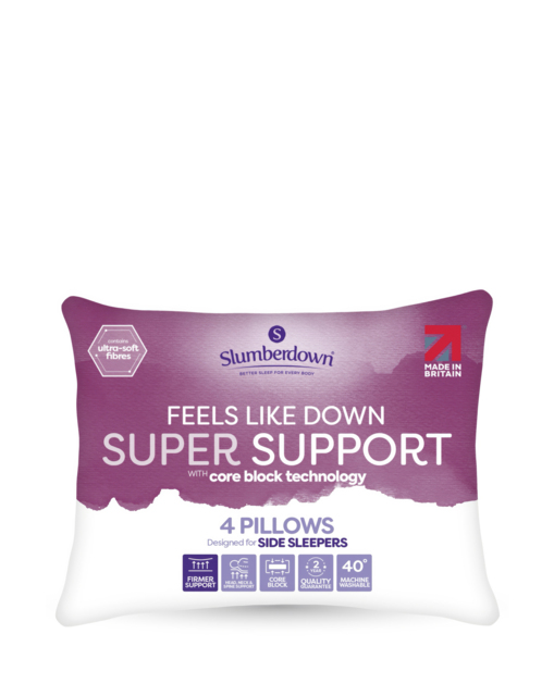 Slumberdown SS Feels Like Down 4 Pack White - Slumberdown - Size: Medium - image 1