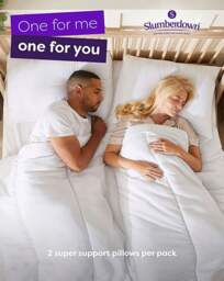 Slumberdown SS Feels Like Down 4 Pack White - Slumberdown - Size: Medium - thumbnail 3