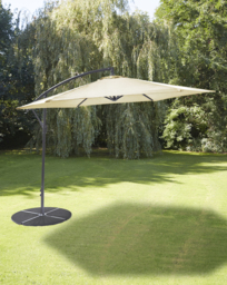 Cream Elton 3m Cantilever Garden Parasol Cream - thumbnail 1