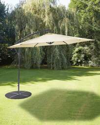 Cream Elton 3m Cantilever Garden Parasol Cream - thumbnail 1
