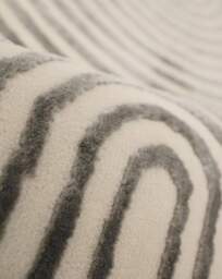 Brio Curved Textured Rug Grey - Homemaker - Size: 120X170 - thumbnail 4