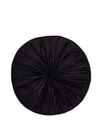 LLB Round Pleat Round Cushion Black - Laurence Llewelyn-Bowen - thumbnail 4